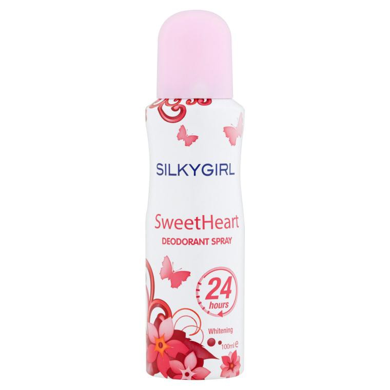 Silky Girl Deodorant Spray 24H 100ml - Sweet Heart
